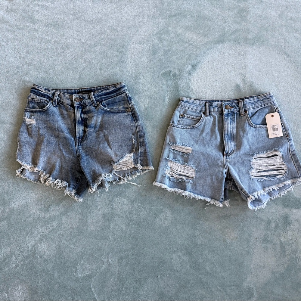 Distressed Jean Shorts
